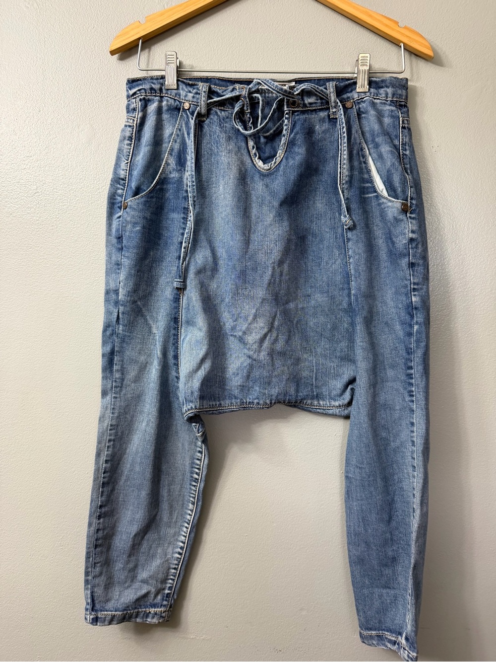 One Teaspoon luxe Harem Denim Drop-Crotch Jeans 24